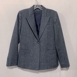 DANIEL for Spellbound herringbone pattern one button front blazer women’s sz 6